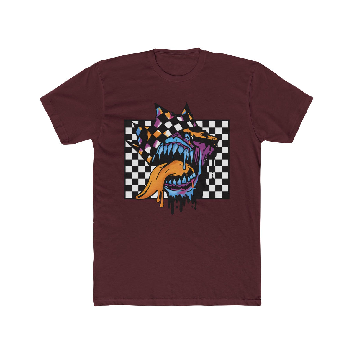 Checkerboard Monster Mouth T-Shirt