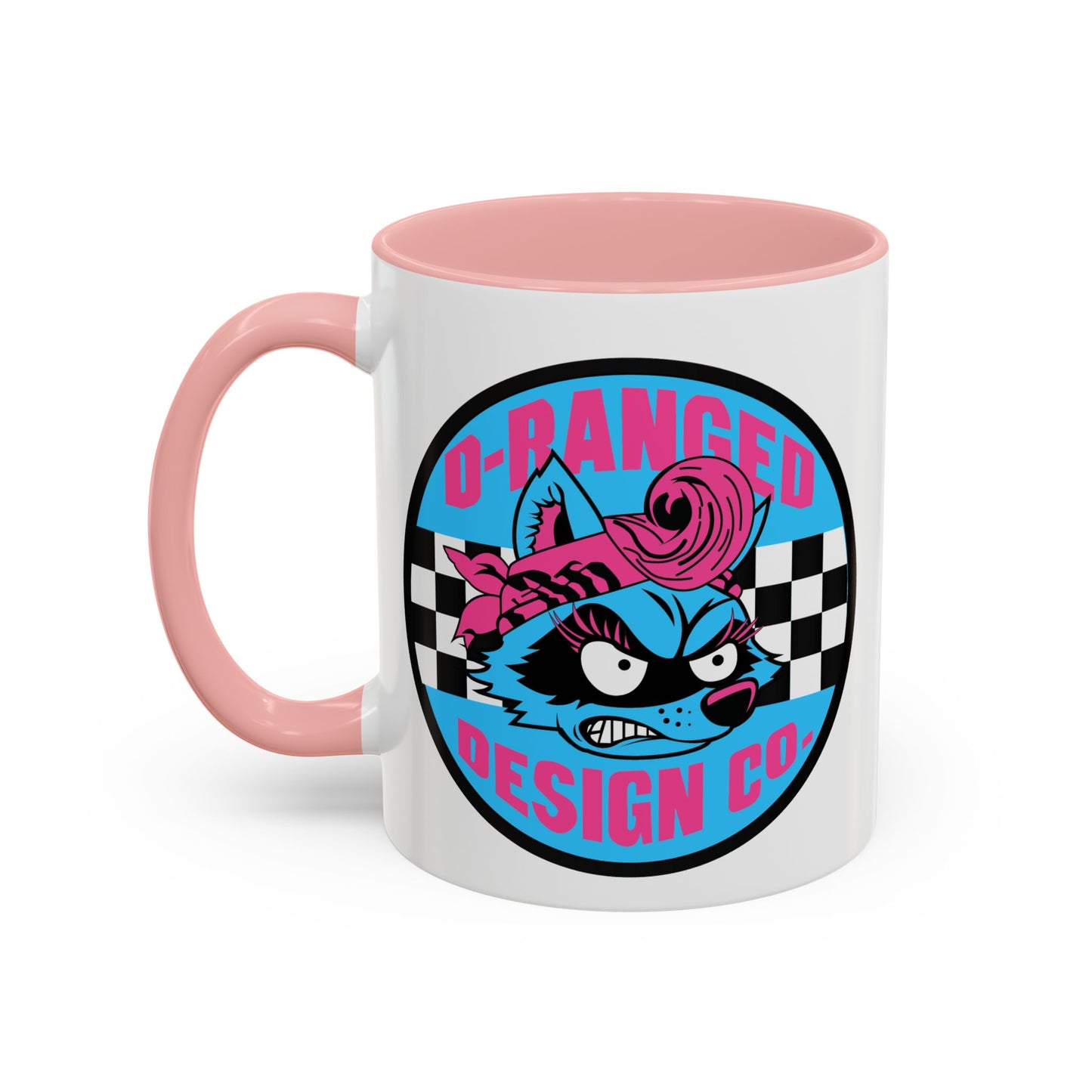Retro Checkerboard Logo Mug | Accent Coffee Mug 11oz 15oz