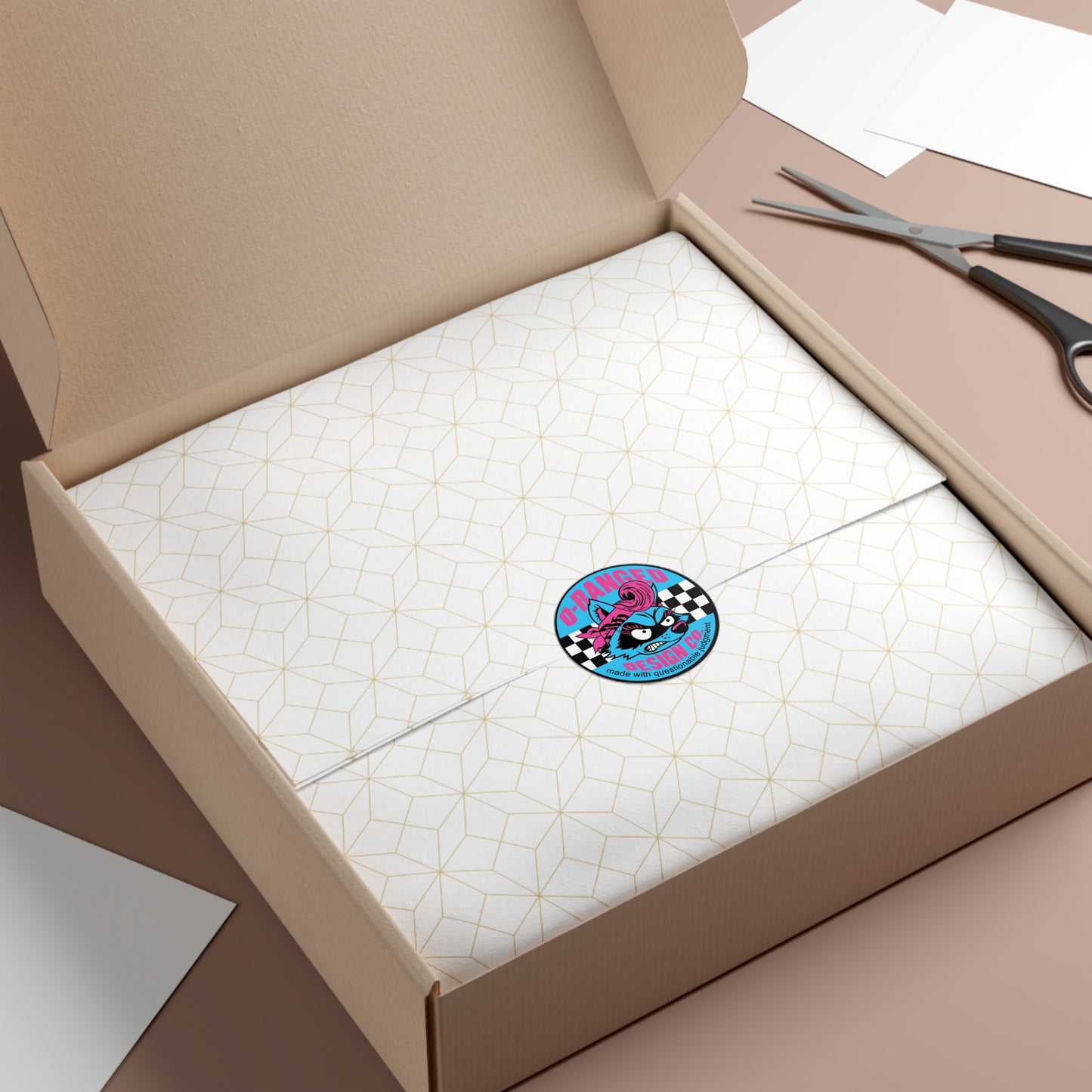 Round Sticker — D-Ranged Design Co. (Made with Questionable Judgment)