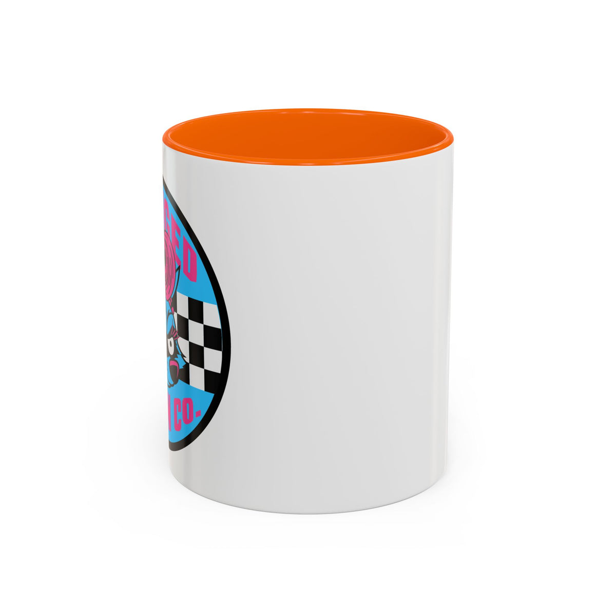 Retro Checkerboard Logo Mug | Accent Coffee Mug 11oz 15oz