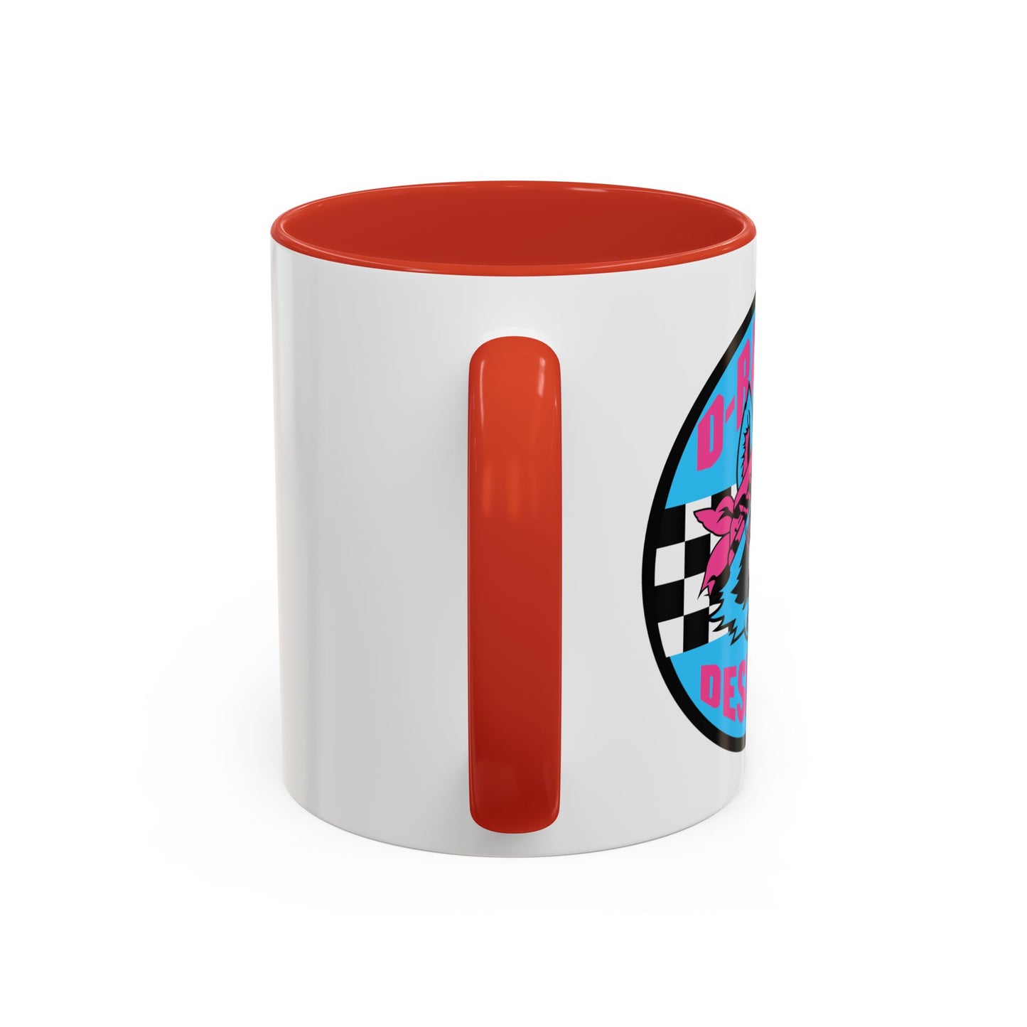 Retro Checkerboard Logo Mug | Accent Coffee Mug 11oz 15oz