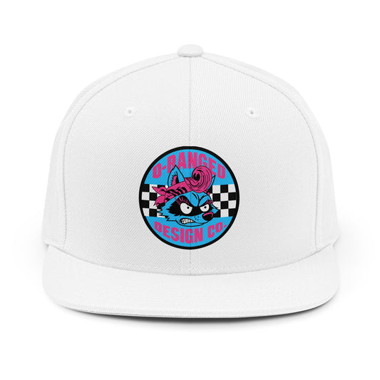Retro Snapback Hat — D-Ranged Design Co. Checkerboard Logo