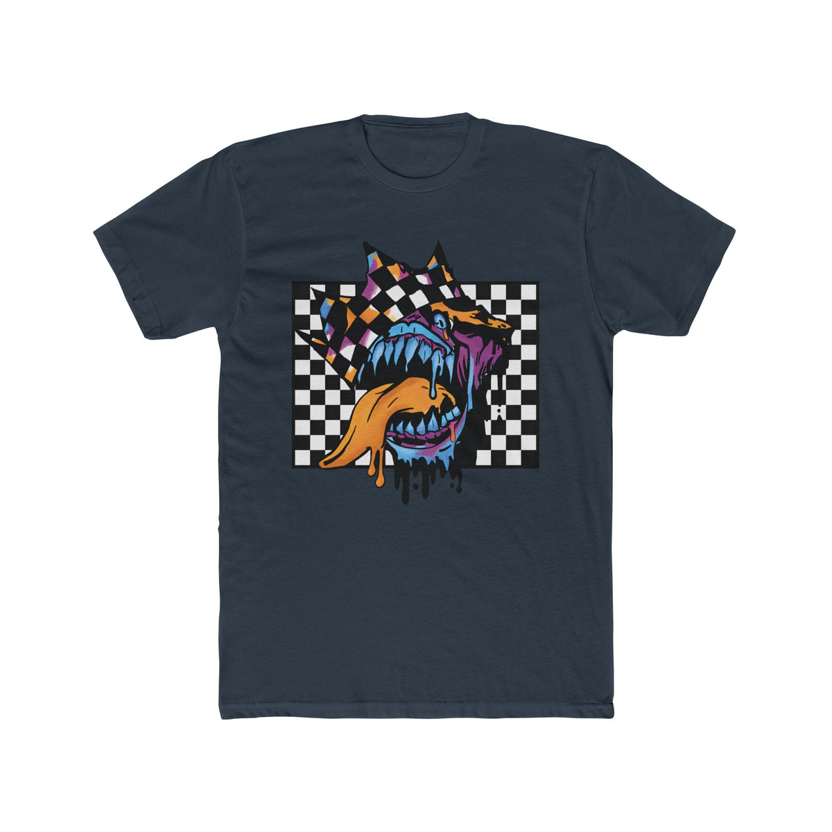 Checkerboard Monster Mouth T-Shirt
