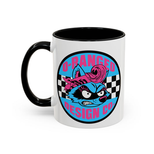 Retro Checkerboard Logo Mug | Accent Coffee Mug 11oz 15oz