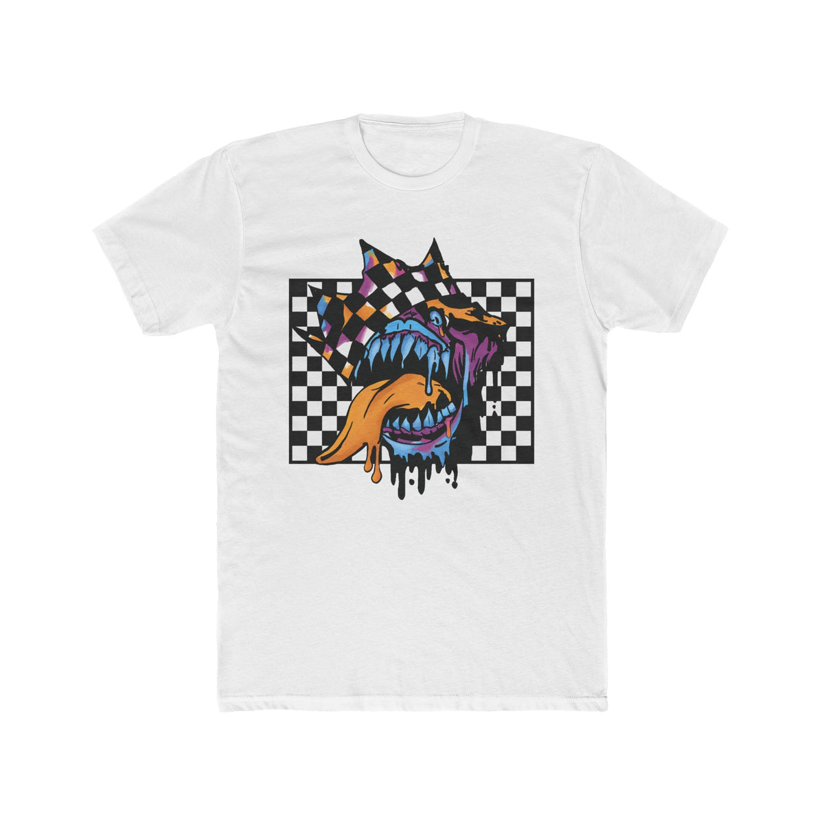 Checkerboard Monster Mouth T-Shirt