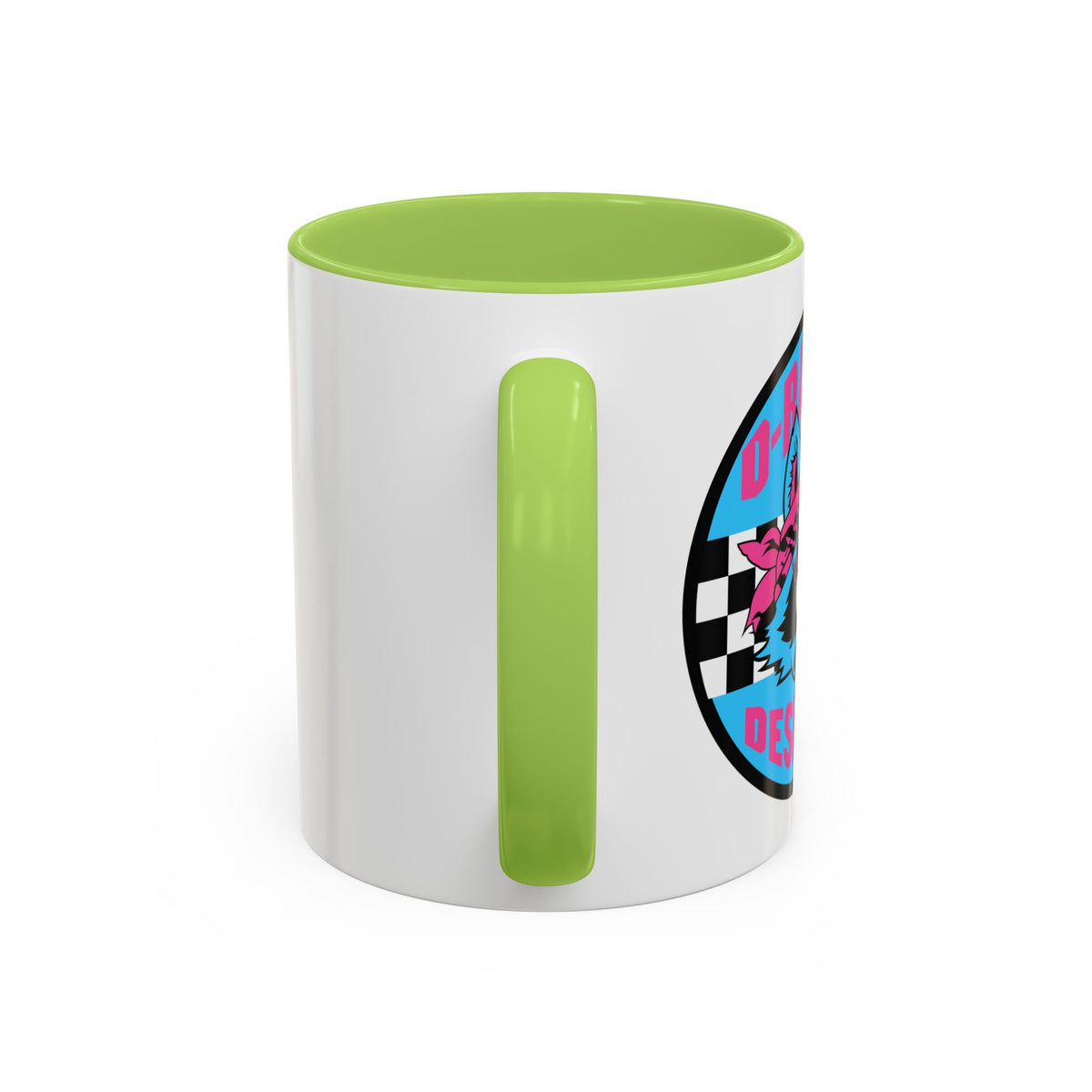 Retro Checkerboard Logo Mug | Accent Coffee Mug 11oz 15oz