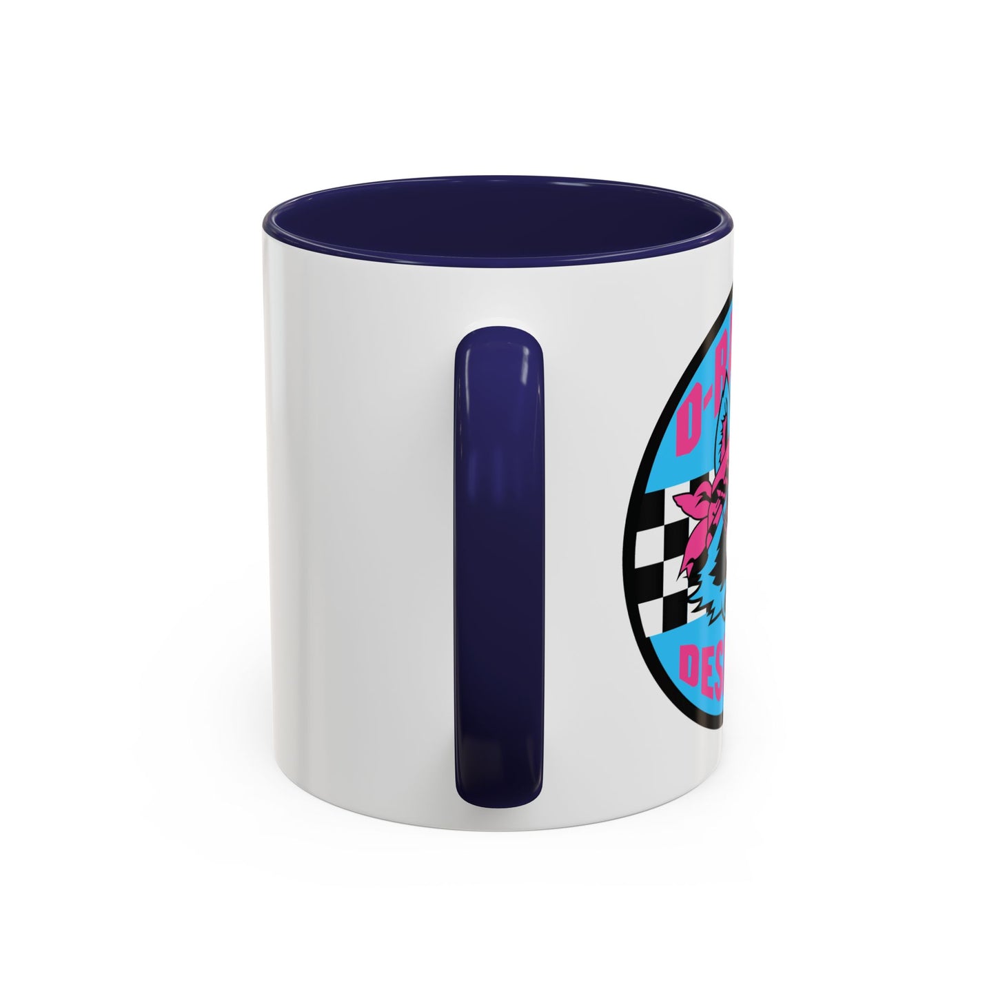 Retro Checkerboard Logo Mug | Accent Coffee Mug 11oz 15oz
