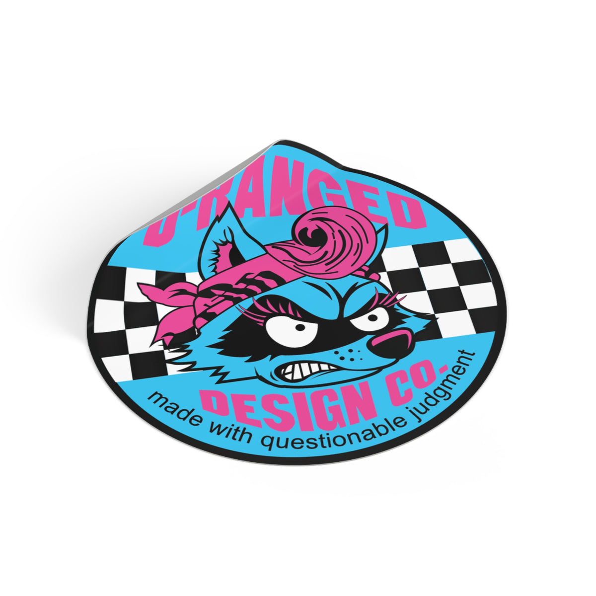 Round Sticker — D-Ranged Design Co. (Made with Questionable Judgment)