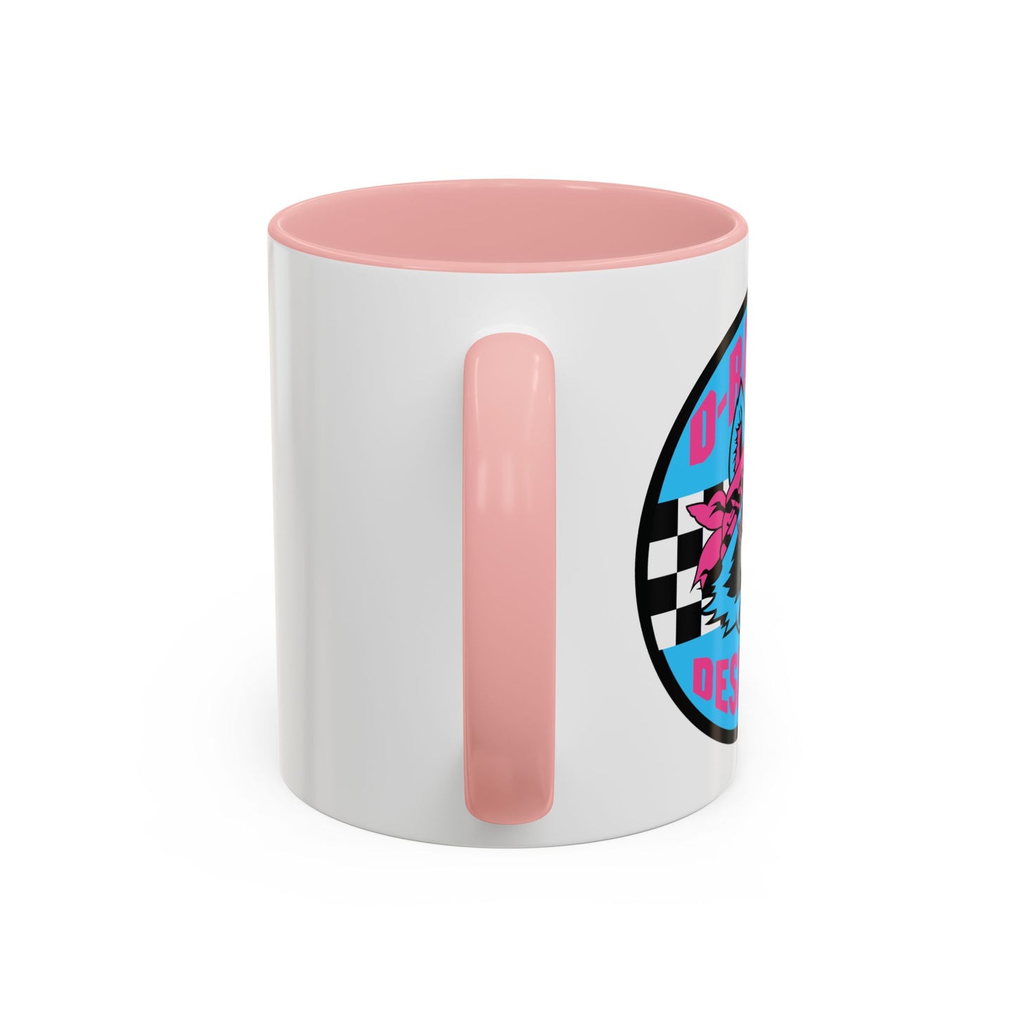Retro Checkerboard Logo Mug | Accent Coffee Mug 11oz 15oz