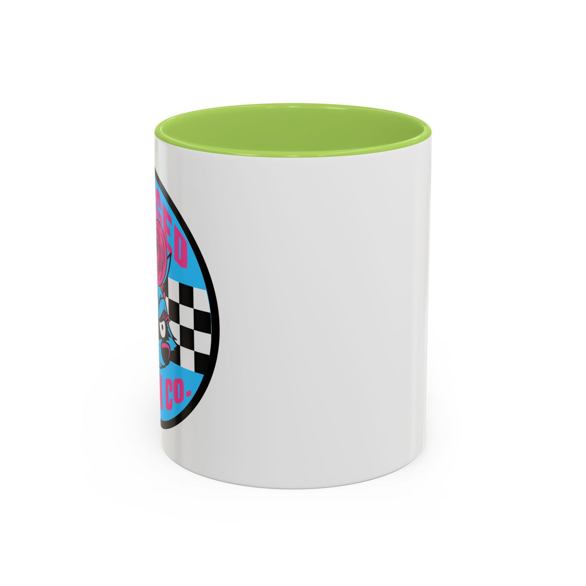Retro Checkerboard Logo Mug | Accent Coffee Mug 11oz 15oz