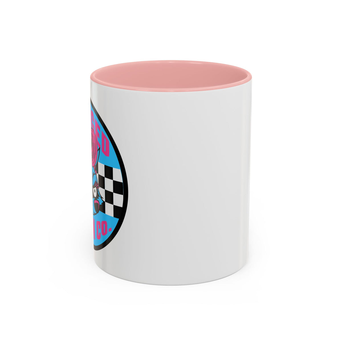 Retro Checkerboard Logo Mug | Accent Coffee Mug 11oz 15oz