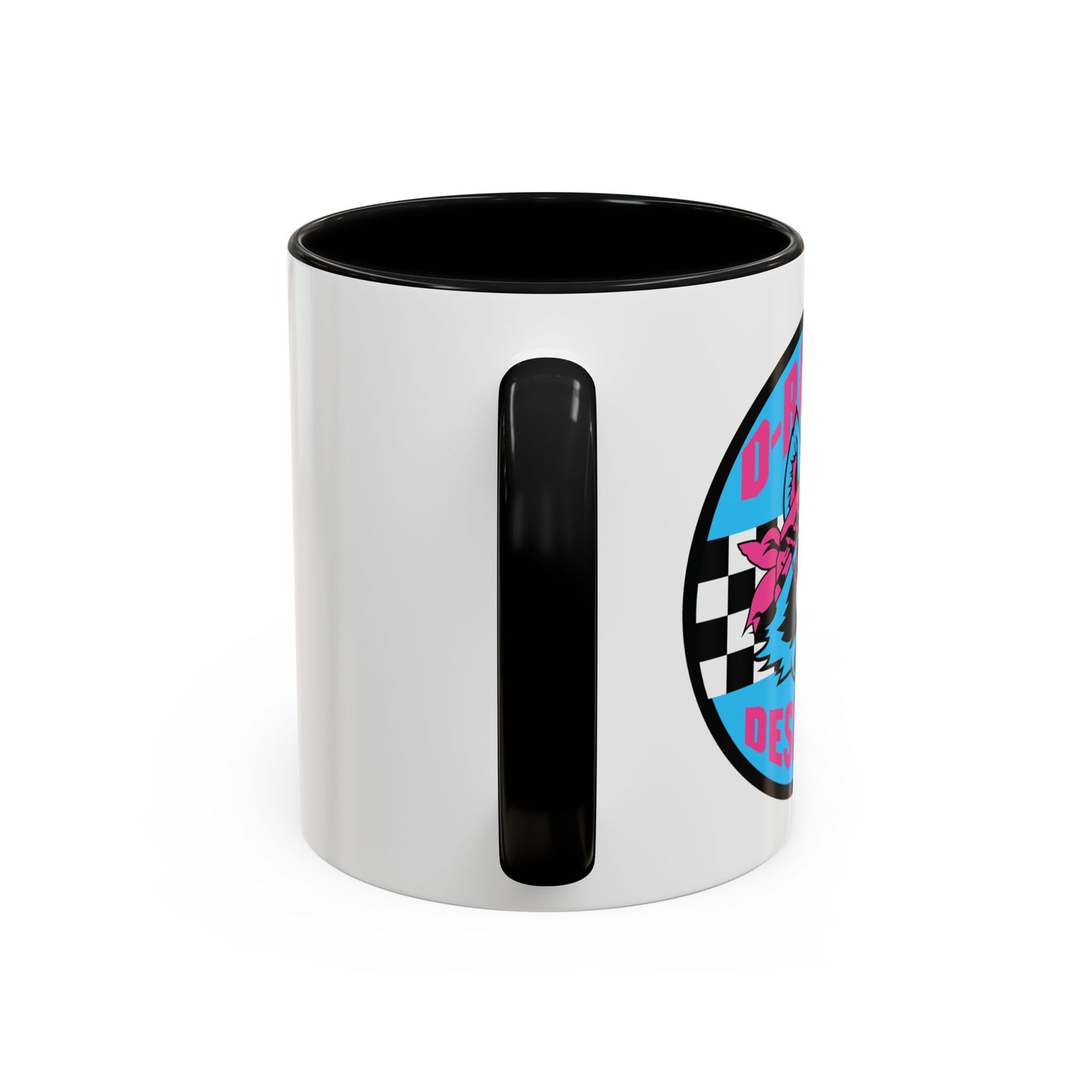 Retro Checkerboard Logo Mug | Accent Coffee Mug 11oz 15oz