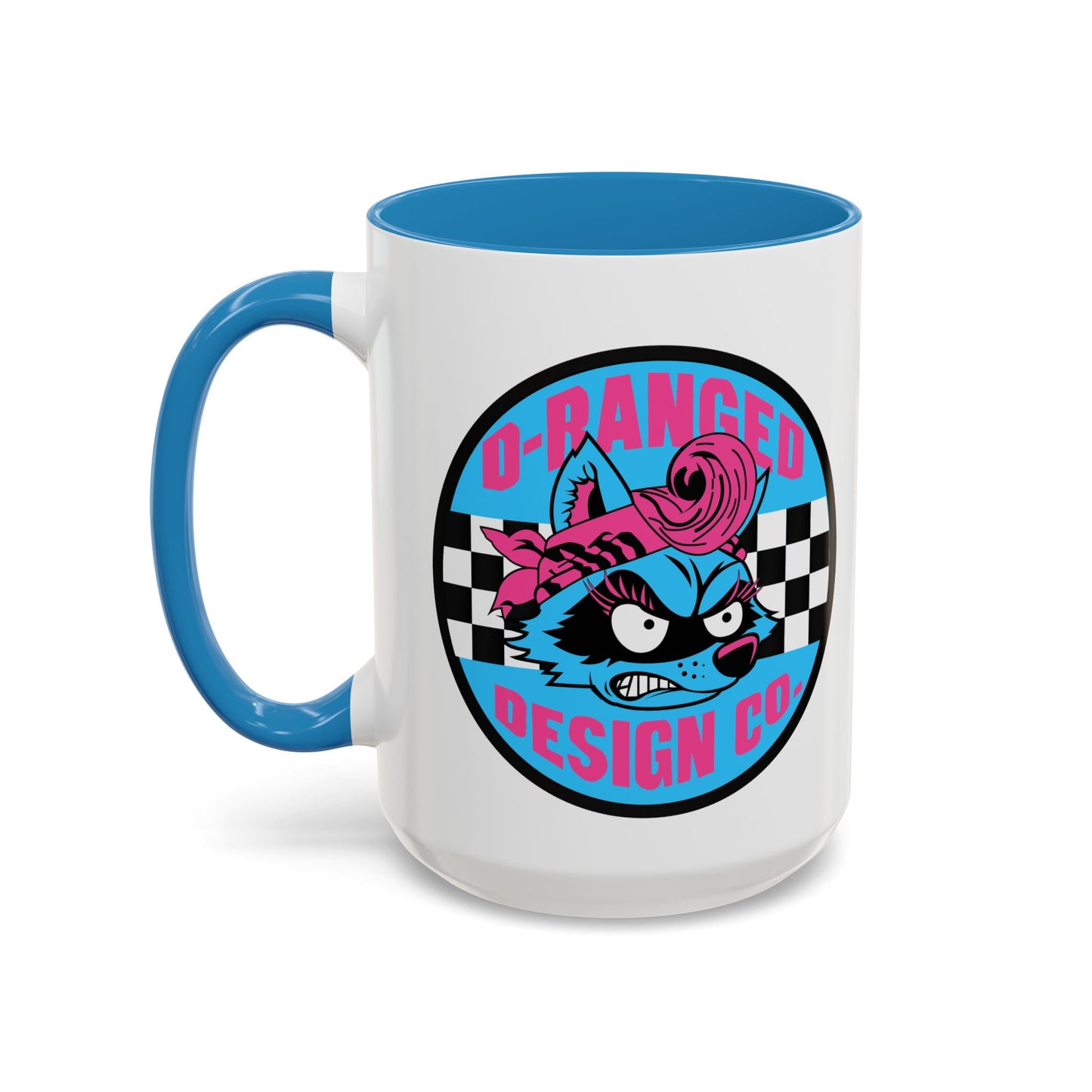 Retro Checkerboard Logo Mug | Accent Coffee Mug 11oz 15oz