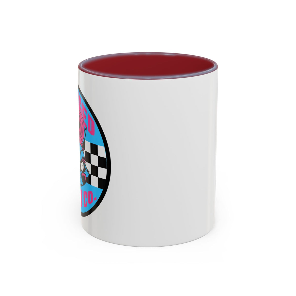 Retro Checkerboard Logo Mug | Accent Coffee Mug 11oz 15oz