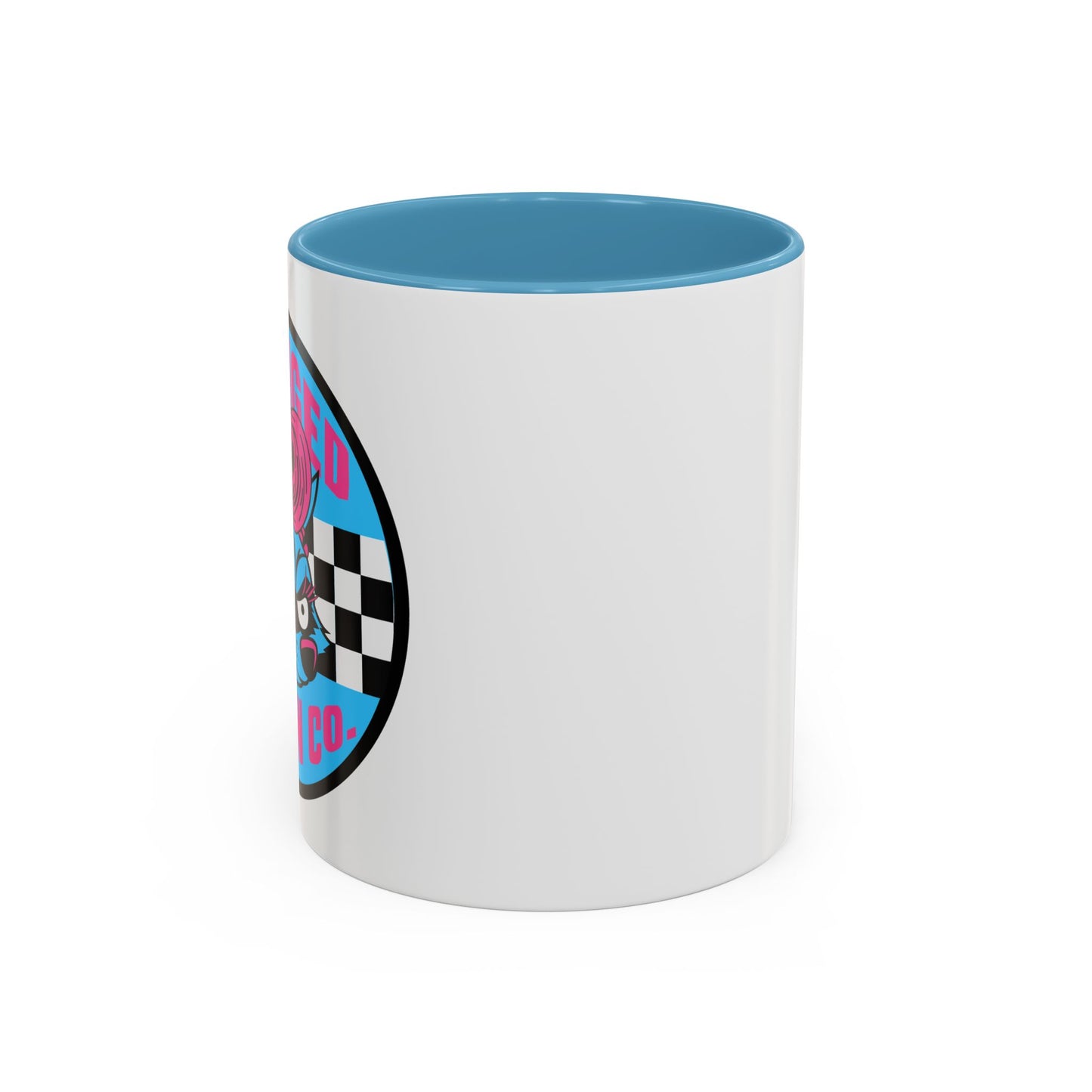 Retro Checkerboard Logo Mug | Accent Coffee Mug 11oz 15oz