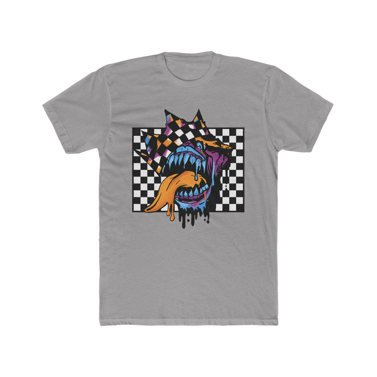 Checkerboard Monster Mouth T-Shirt