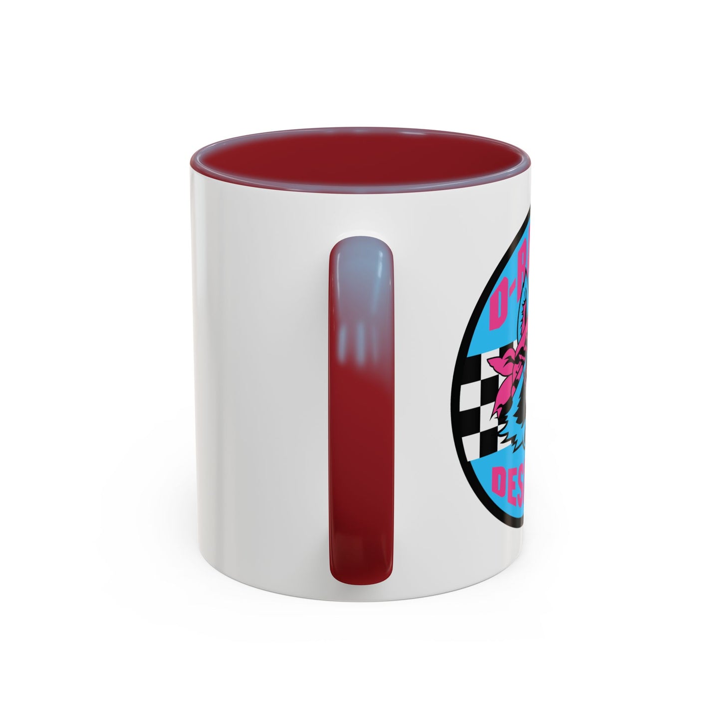 Retro Checkerboard Logo Mug | Accent Coffee Mug 11oz 15oz