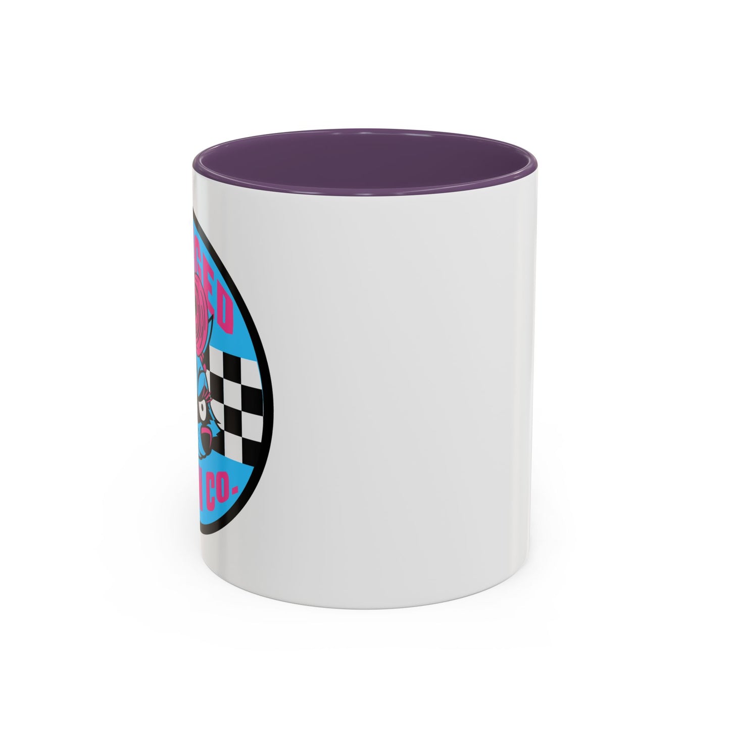 Retro Checkerboard Logo Mug | Accent Coffee Mug 11oz 15oz