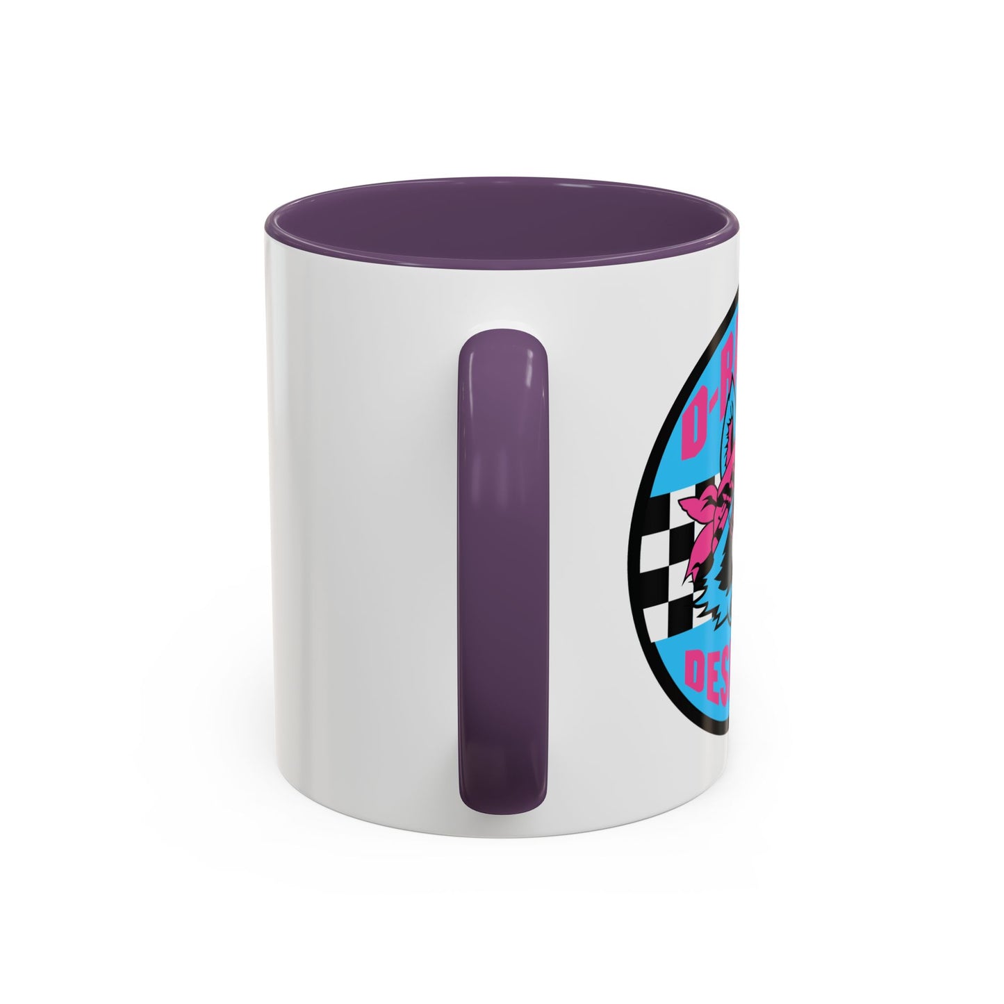 Retro Checkerboard Logo Mug | Accent Coffee Mug 11oz 15oz