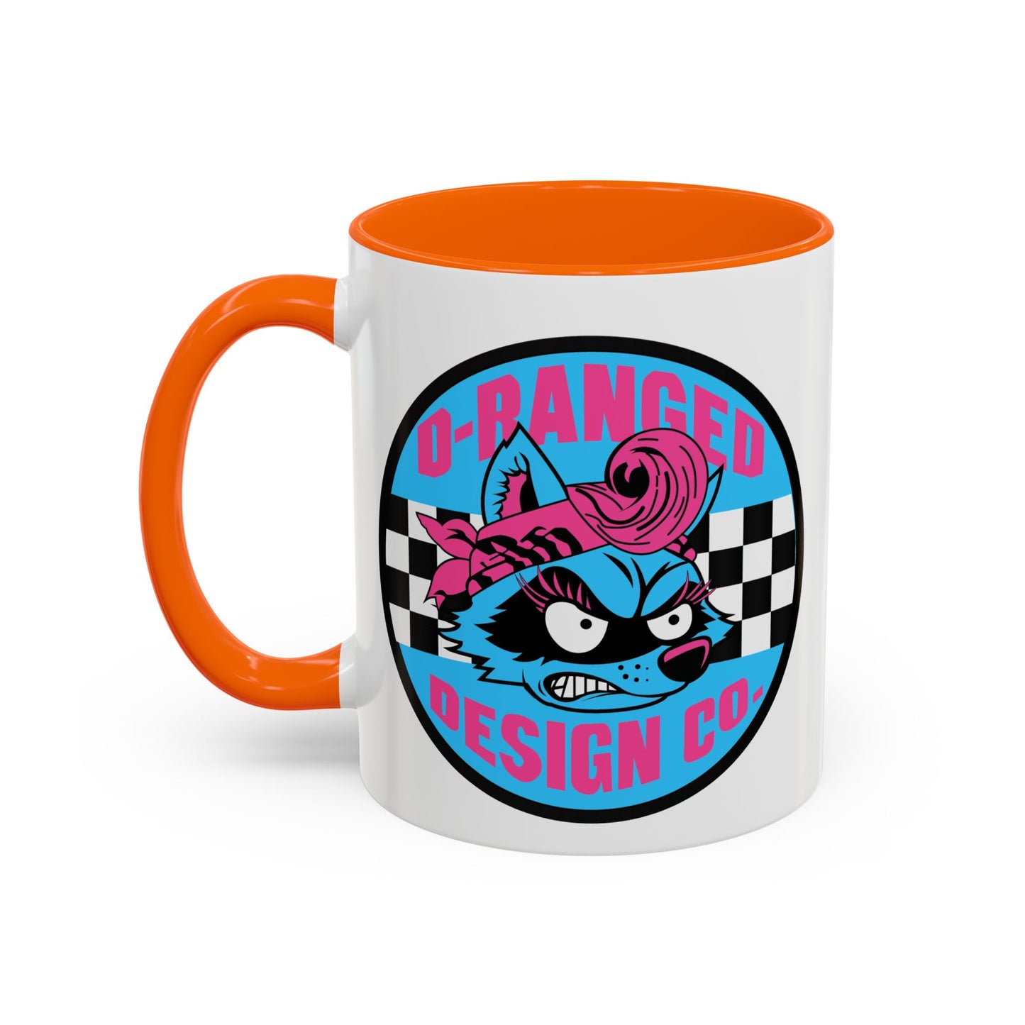 Retro Checkerboard Logo Mug | Accent Coffee Mug 11oz 15oz