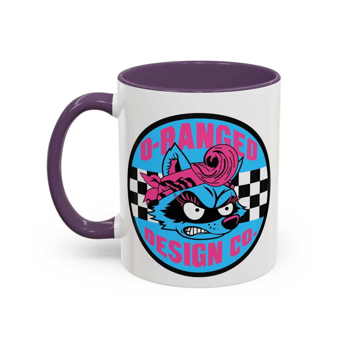 Retro Checkerboard Logo Mug | Accent Coffee Mug 11oz 15oz