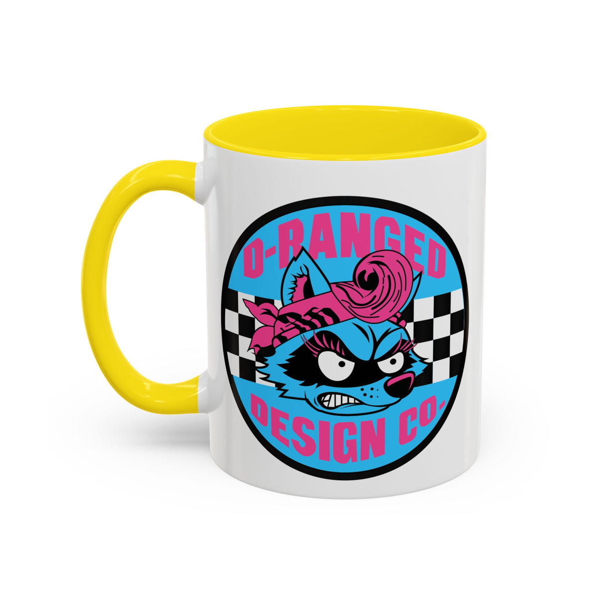 Retro Checkerboard Logo Mug | Accent Coffee Mug 11oz 15oz