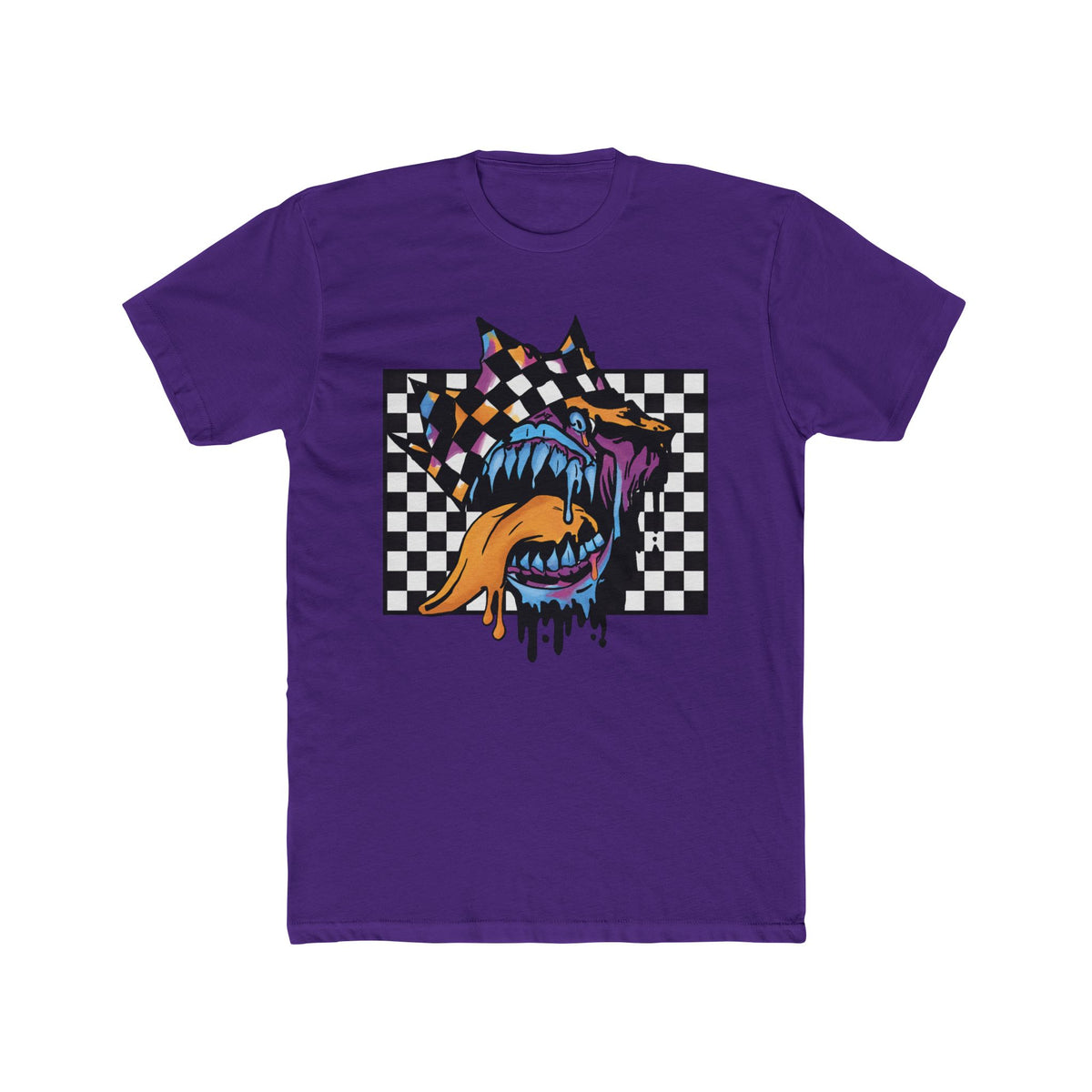 Checkerboard Monster Mouth T-Shirt