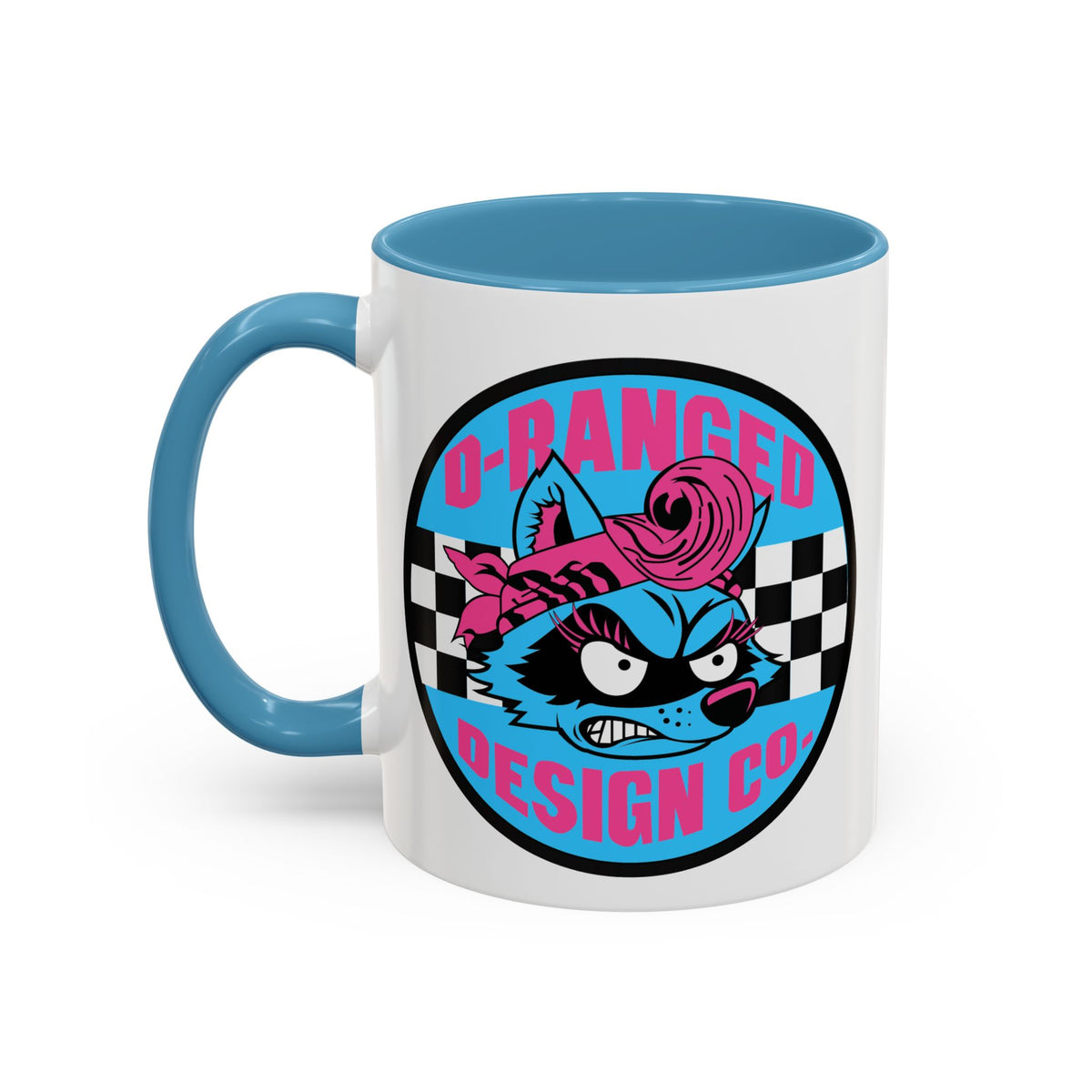 Retro Checkerboard Logo Mug | Accent Coffee Mug 11oz 15oz