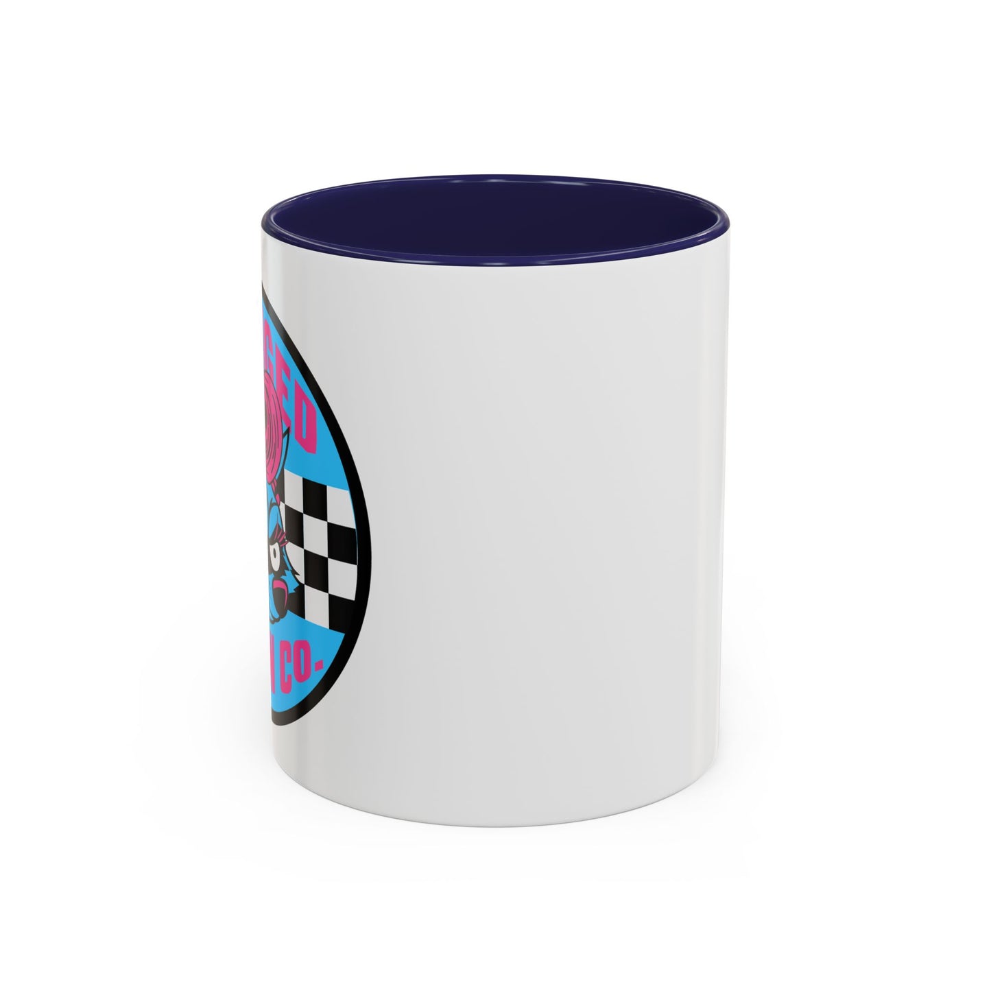 Retro Checkerboard Logo Mug | Accent Coffee Mug 11oz 15oz