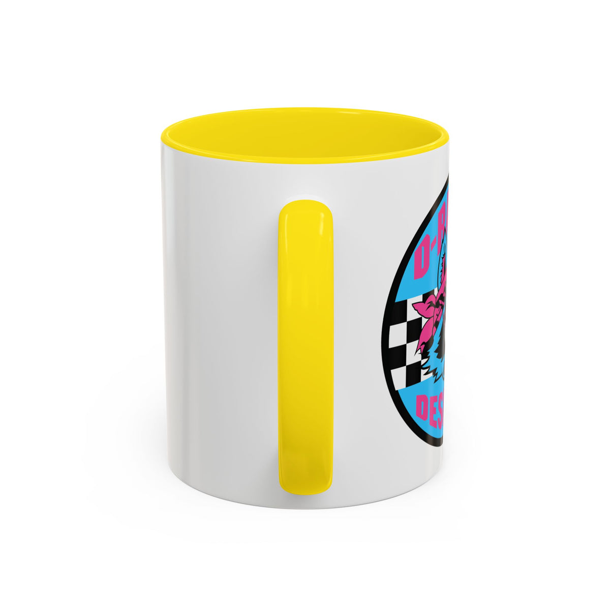 Retro Checkerboard Logo Mug | Accent Coffee Mug 11oz 15oz