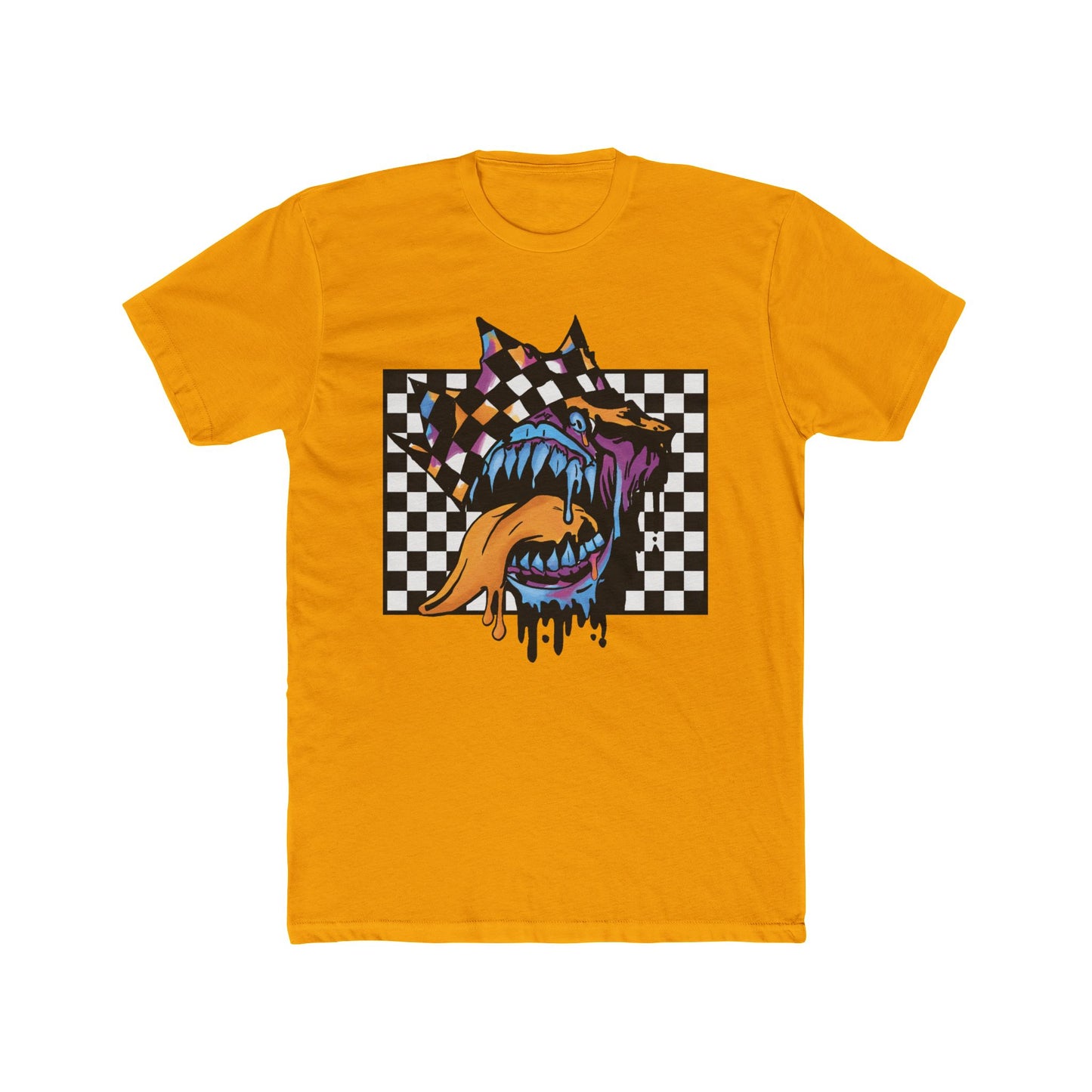 Checkerboard Monster Mouth T-Shirt
